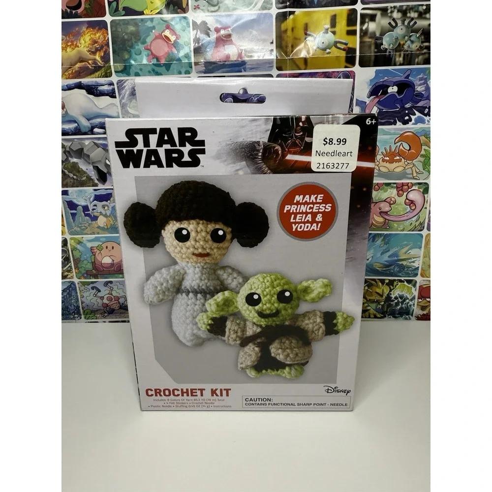 Star Wars Crochet Kit Princess Leia & Yoda DIY Craft Set Disney Lucasfilm